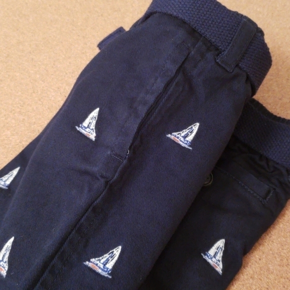 Ralph Lauren Navy Sailboat Pants - Picture 4 of 9